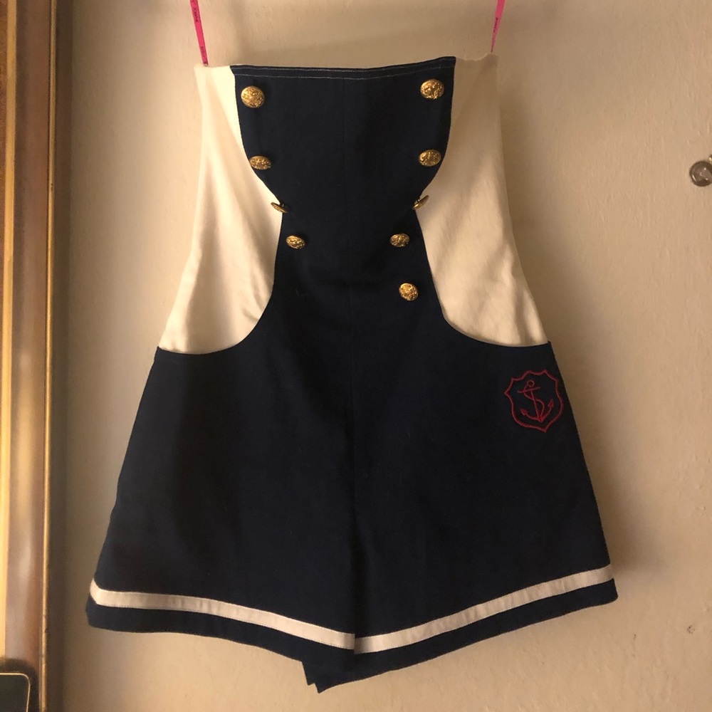 Betsy Johnson sailor romper size 8